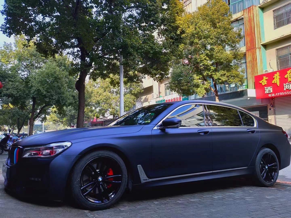 HD Super Matte Metallic Black Iridescent Blue