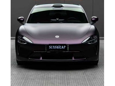 Ultra Matte Black Iridescent Purple PPF